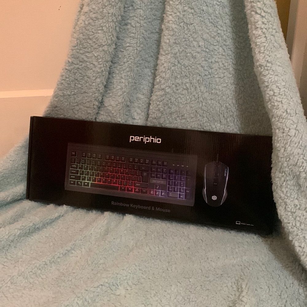 Periphio Rainbow Keyboard and Mouse